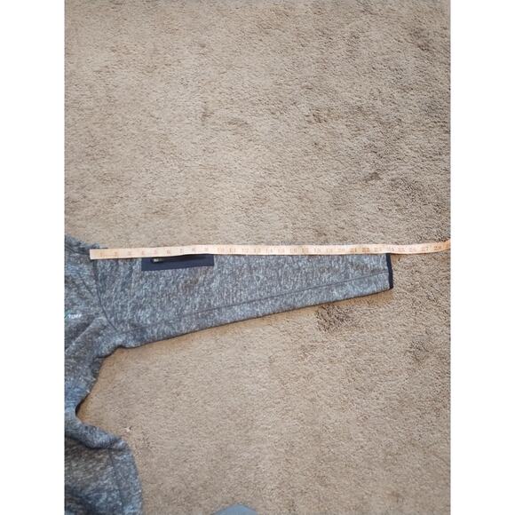 Women's Antigua Gray/Black Half Zip Pullover Jacket Challenger Turf Logo Size L - Picture 9 of 9